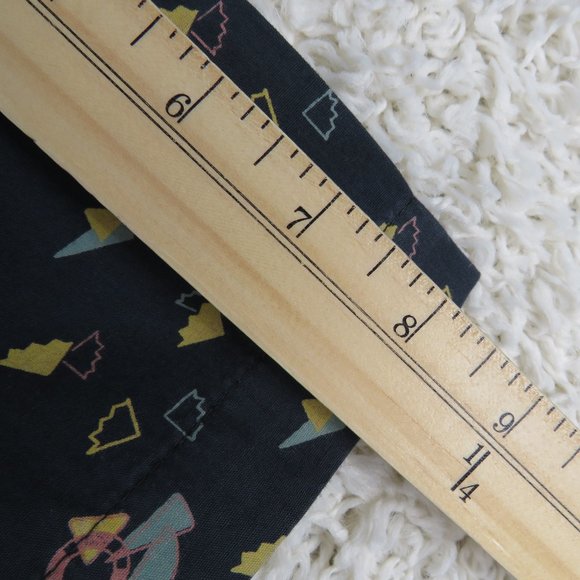 MBX* Men's Short Sleeve Button Down Curved Hem Chest Pocket Shirt~ Size Medium - Picture 10 of 11